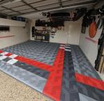 Waterproof Racedeck Garage Tiles Plastic Garage Floor Tiles For Showrooms