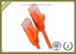 Cat5e Copper Network Patch Cable Multi Wire With Orange Color PVC Jacket