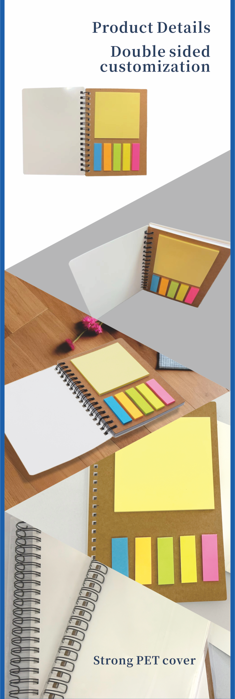 Wholesale Custom Logo Printed A5 Dotted Notebook Sublimation Heat Press Paper Personal Blanks for Promotional Loose Notebook