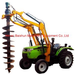 Wholesale Popular sale lifting crane mounted post hole digger machine new tractor with auger from china suppliers