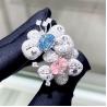 Buy cheap 18k Oval Shape Two Colors Style Ring Lab Grown Pink Diamond Ring Luxury And from wholesalers