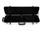 Full Size 4/4 Fiberglass Exterior White Violin Case 2 Triple Chrome Plated