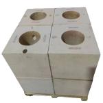 AZSPT33 Casting Brick for Glass Kiln Feeder Spout High Refractoriness and