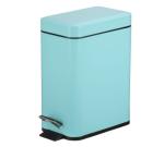 White Indoor Trash Can 5L Foot Operated Garbage Bins Ash Container