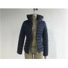 Buy cheap Soft Polyester Padded Jacket , Ladies Leather Jacket With Fur Collar Gt1217wk from wholesalers