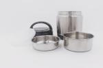 1.8L Wholesale double wall grade stainless steel food container private Label