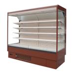 6FT Red Color Open Display Fridge for Supermarket with LED Lighting for Each