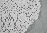 Guipure French Venice Lace Collar Cotton Lace Heart Applique For Wedding Dresses