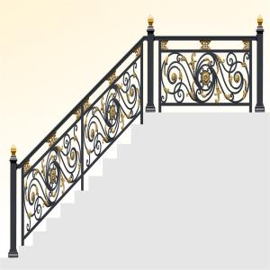 Wholesale Hotel House Modular Metal Exterior Stair Handrail Balcony Residential OEM from china suppliers