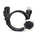 Certified EU 2Pin to C15 Power Cord 10A 250V with VDE/CE Safety for Home