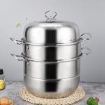 Multi-Layer 28cm Kitchen Pots Cookware Stainless Steel Cooking Pot 3 Layer Food