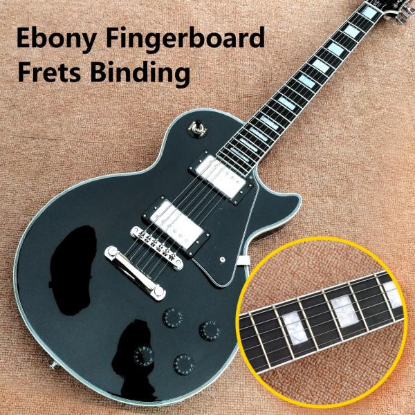 Custom LP electric guitar, Ebony fingerboard frets binding electric guitar with