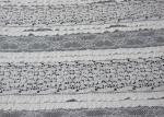 Delicate Grey Stretch Lace Fabric For Nightwear , Bedding Textile SGS CY-LW0182