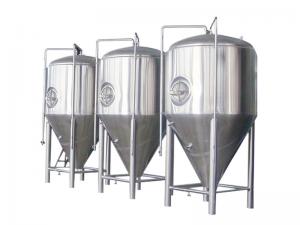 China Stainless steel beer conical fermente, fermentation tank and jacket fermenter for beer plant and factory on sale