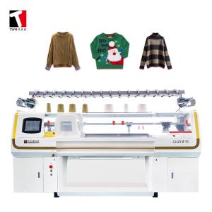 Wholesale Jersey Knit Fabric Sweater Flat Knitting Machine 80inch 5G Dual System from china suppliers