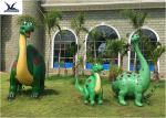 Garden Large DinosaurLife Size Fiberglass Statues Cartoon Shape For Outside