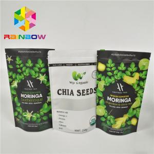 Wholesale Laminated Material Stand Up Pouch Bags Moringa Leaf Powder Packaging With Zipper from china suppliers