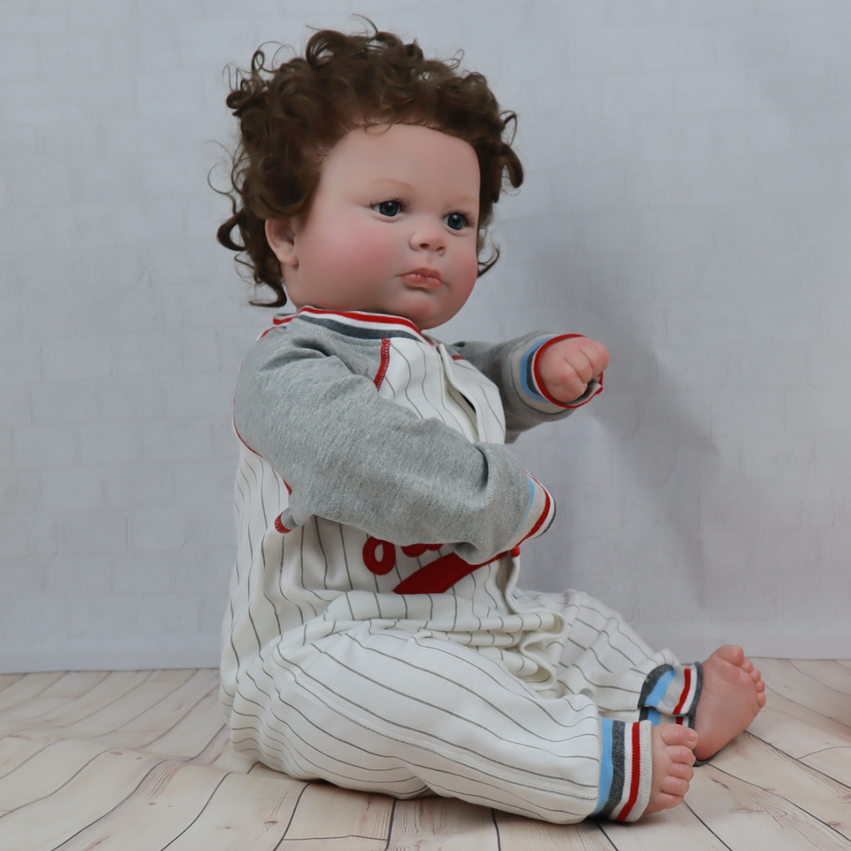 Baby Boy Romper Embroidery Patch Organic Cotton Baby Bodysuit Romper