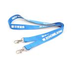Polyester Double Bulldog Clip Lanyards Promotional Customised Lanyard Card
