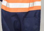 Double Stitching Safety Work Clothes High Visable Orange Jacket Bib Pants Suit