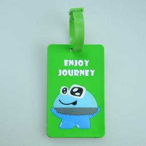 China plastic luggage tag with loop strap on sale
