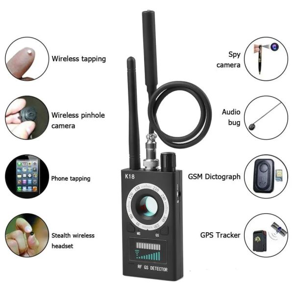 Mini Camera Detector GPS Signal RF Tracker for Portable Wireless RF Signal Detection