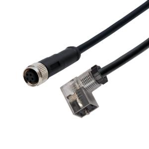 Wholesale M12 Waterproof Molding 5pins Female Molding Connector To Solenoid Valve Type C LED from china suppliers