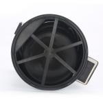 Round Stainless Steel Trash Can with Rolling Cover Foot Pedal Bin 3L/5L/8L/12L