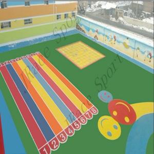 Wholesale Acrylic Epdm Seamless Flooring , Epdm Playground Surface Compression Resistance from china suppliers