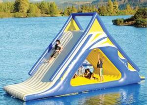 Wholesale giant kids N adults inflatable floating slide for outdoor water game use in the lake from china suppliers