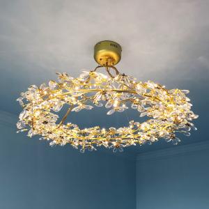 Wholesale Crystal Chandelier LED Home Decor Lamp Round Flower Creative Design tree branch chandelier(WH-CY-232) from china suppliers