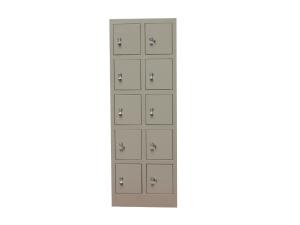 Wholesale Electrostatic Spraying Metal Office Lockers With Lock Ten Door Stable Performance from china suppliers