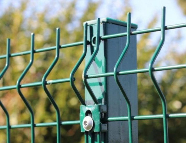 2''× 4'' Rectangle Hole 3D Curved Welded Wire Mesh Fence Weldmesh Fencing Panels
