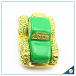 Lovely Crystal Car Shape Trinket Box Home decoration Enamel Trinket Box SCJ329