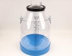 Polycarbonate Dairy Stainless Steel Milking Machine Bucket 55LB With Scale