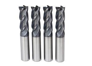 Wholesale HRC45 HRC 48 HRC 55 End Mills 2/3/4 Flute Solid Carbide End Mill from china suppliers