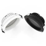 SMD Antiglare CCT Led Downlights IP54 10W Surface Mounted Black And White