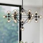 Industrial frosted glass pendant lights for Indoor home Living room Kitchen
