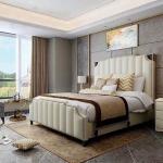 PU Upholstery Hotel Luxury Bed