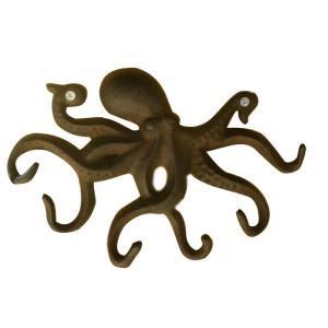 Wholesale Wall Mounted Creative Octopus Cast Iron Hat Hooks from china suppliers