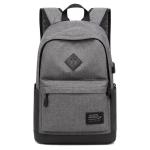 18.5L Oxford Cloth USB Student School Backpack 30*14*44cm