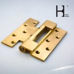 Golden Corrosion Resistant Solid Brass Hinges SGS Certification For Door