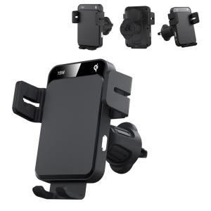 Wholesale Sliding Cover Magsafe Wireless Car Charger Three Way Automatic Adjustment Clamp Arm from china suppliers