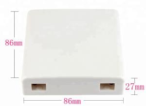 Wholesale 2 Port FTTH Fiber Optic Termination Box Dul LC SC FC ST Connector Type from china suppliers
