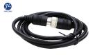 PVC 4 Pin GX12 Reversing Camera Extension Cable , Security Camera Video Cable