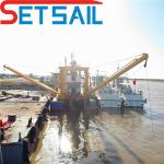 River Lake Port Reservoir Dredging with 24 Inch Cutter Suction Dredger at 20m