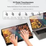 15.6" Portable Laptop External Screen Monitor Usb Touchscreen Display