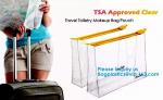 Clear Small Transparent Poly PVC Zipper File Wallet Packaging Women Travel Clear