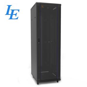 Wholesale Black 42u Server Rack Cabinet Lockable Server Cabinet Cold Rolled Steel Material from china suppliers