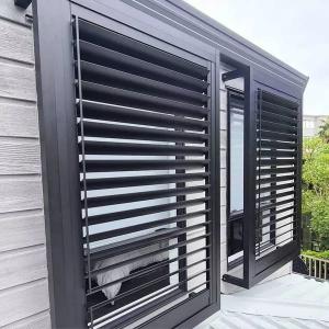 Wholesale 1.2mm Grey Color Outside Custom Window Louvers Toughened Terrace European Style from china suppliers